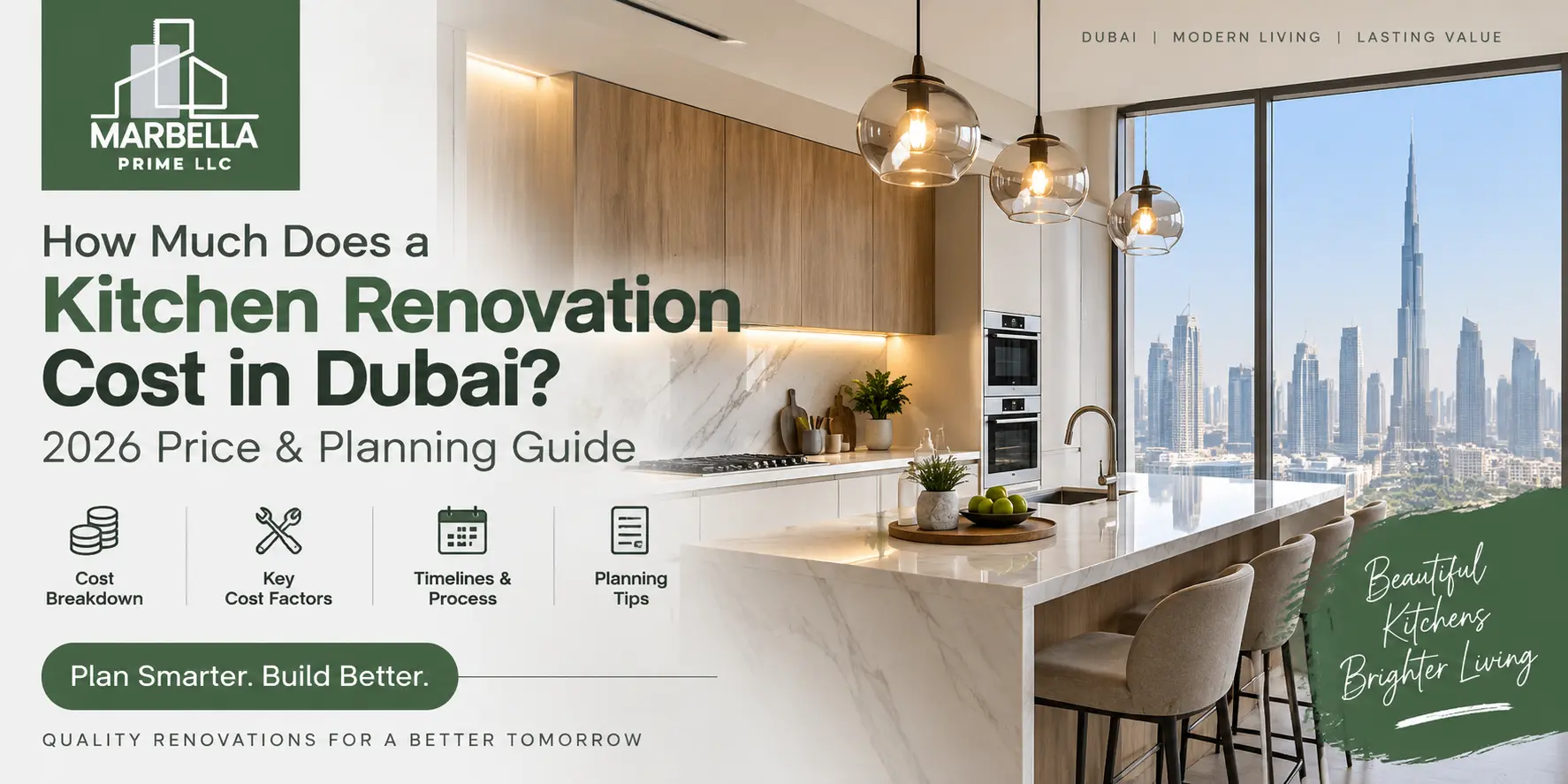 How Much Does a Kitchen Renovation Cost in Dubai? 2026 Price & Planning Guide